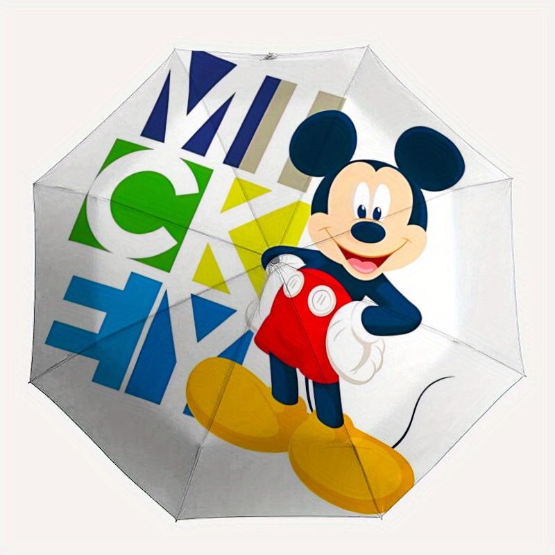 

1pc Mickey Mouse Automatic Umbrella Durable Iron Frame & Plastic Handle, Sturdy Construction, Playful Design yy250822023