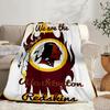 Redskins Football Club Design Portable Blanket/Soft Blanket Bedding Blanket Suitable for Travel Camping Living Rooms Offices Sofas Fan Gifts