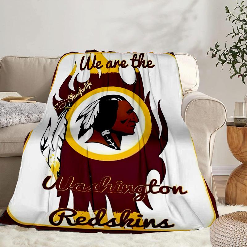 Redskins Football Club Design Portable Blanket/Soft Blanket Bedding Blanket Suitable for Travel Camping Living Rooms Offices Sofas Fan Gifts