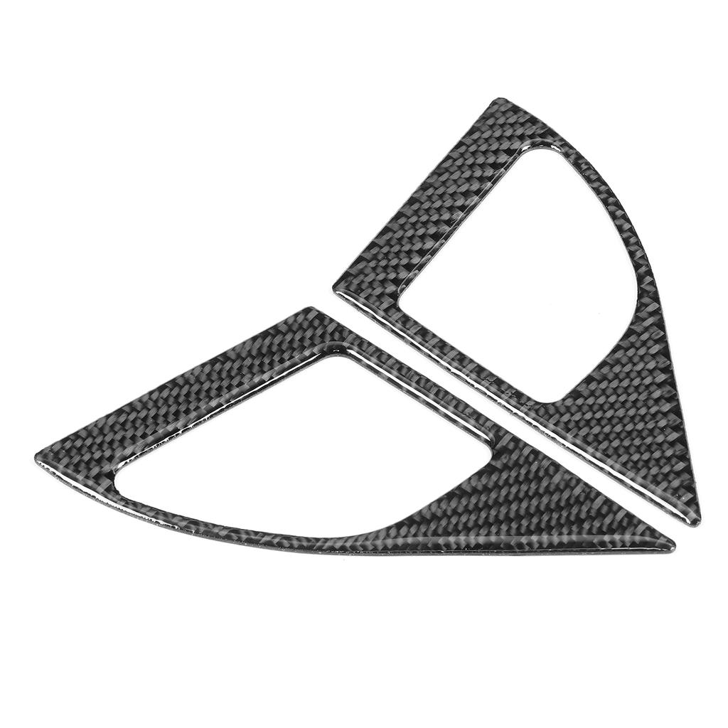 2 st. Innerdörrhögtalarkåpa Kolfiberöverdrag Vänster Höger Passar för Mitsubishi Lancer DE ES 2008‑2016