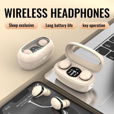 Mini Invisible Sleep Earbuds Wireless Bluetooth 5.3 Earphones Sports Headsets Noise Reduction Stereo Headphones