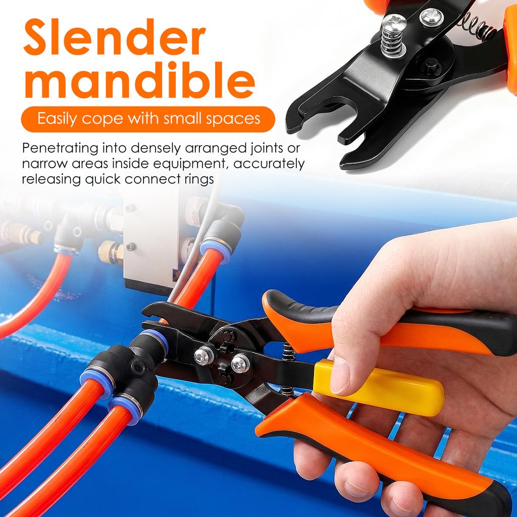 1/2Pcs Pneumatic Disconnect Tool Disconnect Pliers Set Push-to-connect Pneumatic Fittings Removal Tool Quick Disconnect Air Hose