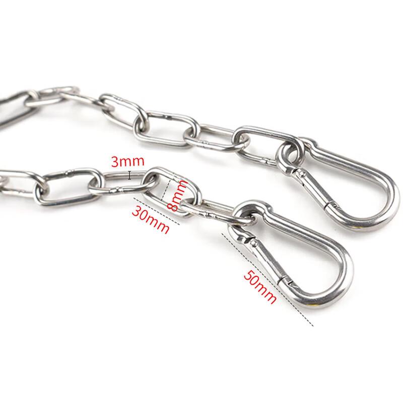 HSDG 304 Stainless Steel Outdoor Clothesline Chain with Spring Buckles
