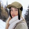 Flight Cap with Ear Cold Protection Russian Warm Flight Cap [Croogo] Men's Flaps, Hat, Midwinter, Skiing, Hat, Bicycle, Climbing, School, Walking,