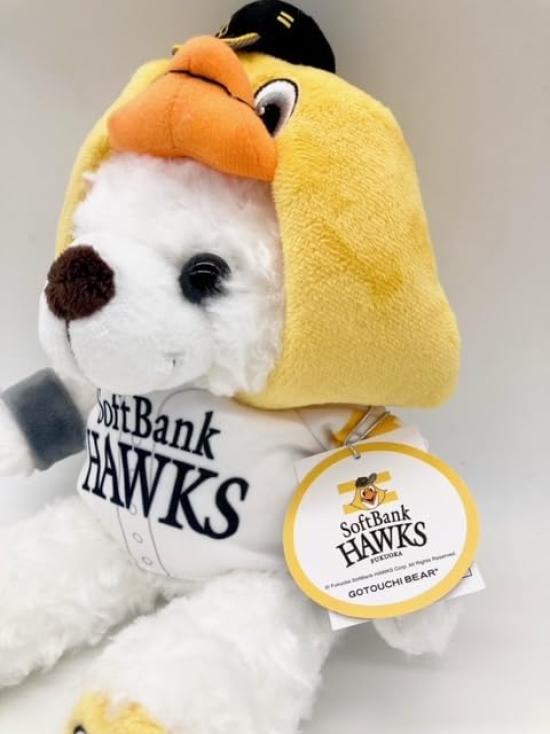Local Bear Fukuoka SoftBank Hawks Harry (Home) Plush Toy S by Fujini Makoto [Fukuoka Limited]