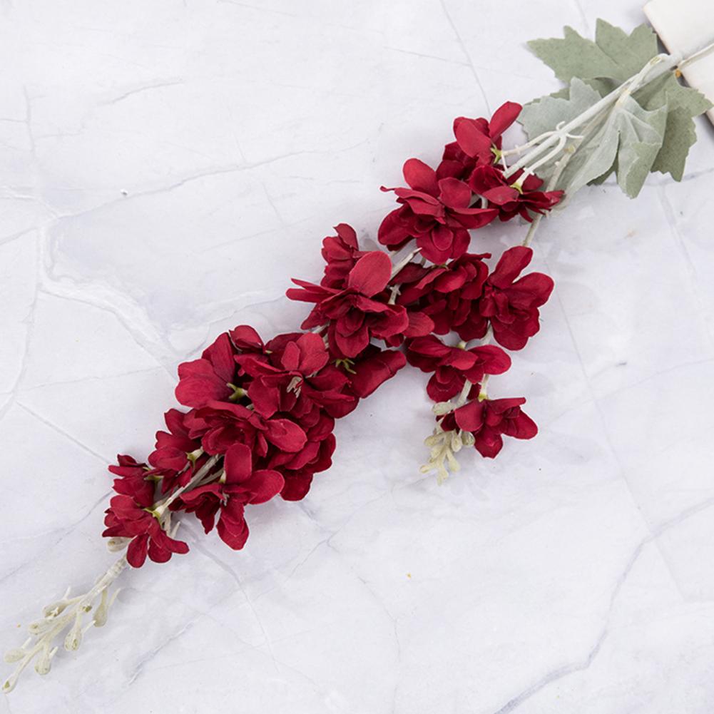 Fake Delphinium Flower Wedding Artificial Delphinium Fake Plants Wedding Bridle Bouquet Indoor Outdoor Home Kitchen Office Table