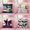 Mickey And Friends Case Plush Fabric Soft Pillowcase Double Sided Print Cushion Cover Household Gifts