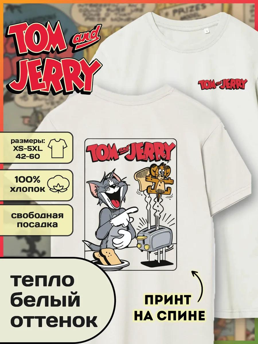 Футболка с принтом Тома и Джерри 2XL