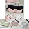 Style Cloud Toast Pen Bag With Nylon Fabric And Butterfly Ribbon Design For Girls