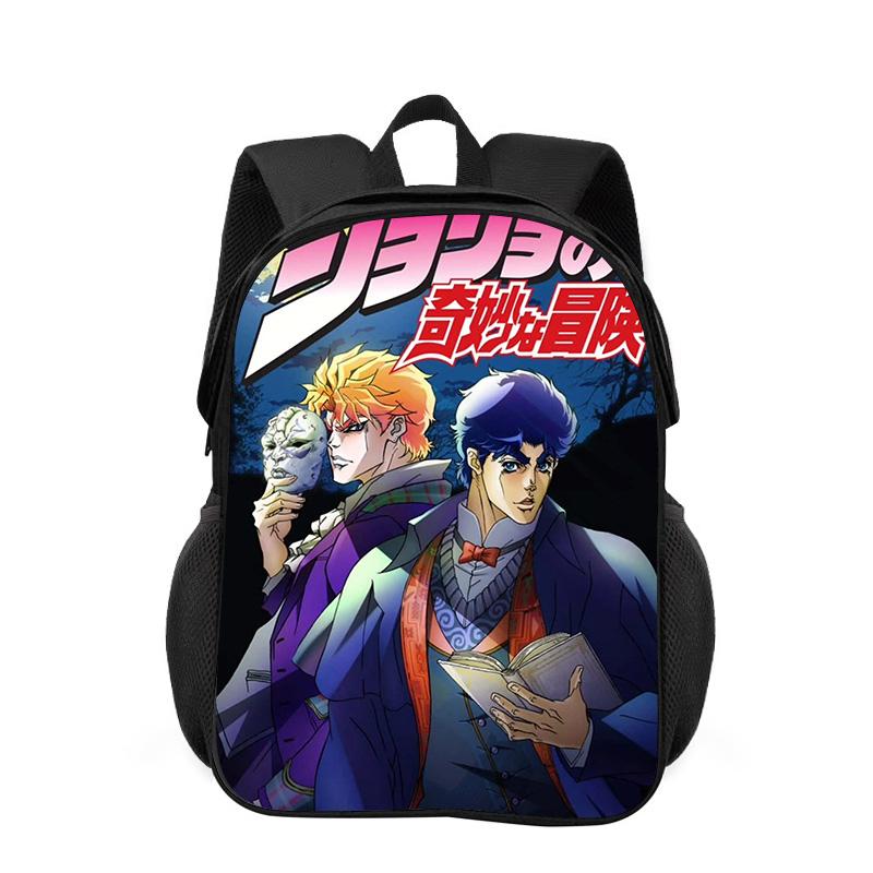 Zaino di JoJo's Bizarre Adventure Resistente alla Moda Cartone Animato Cerniera Grande Capacità Miglior Regalo di Compleanno per Ragazzo e Ragazza