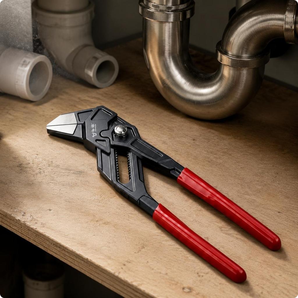 Quick Adjust Pliers High Hardness Channel Joint Pliers Hand Tool Long-Lasting for Plumbing