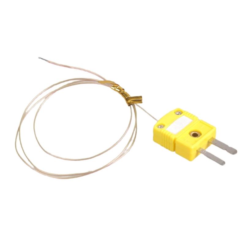 High Accuracy K Type Thermocouple Probe Cable with Coating Quick Connect Plugs Oxidation Resistant for Industry