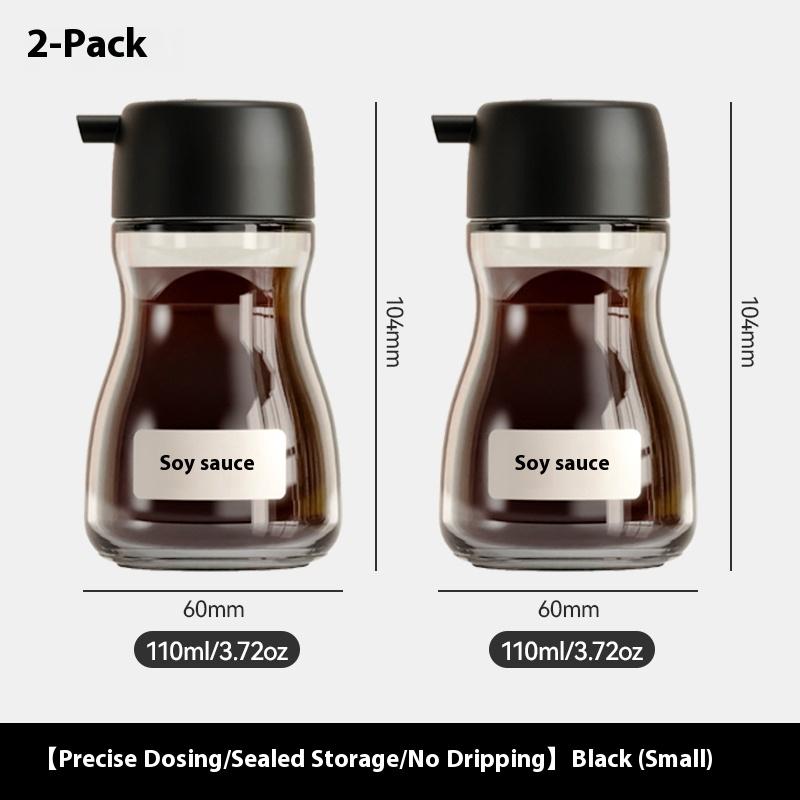 Gianxi Japanese Style Glass Oil Pot Desktop Seasoning Bottle Kitchen Household Glass Soy Sauce Seasoning Can Oil Pot