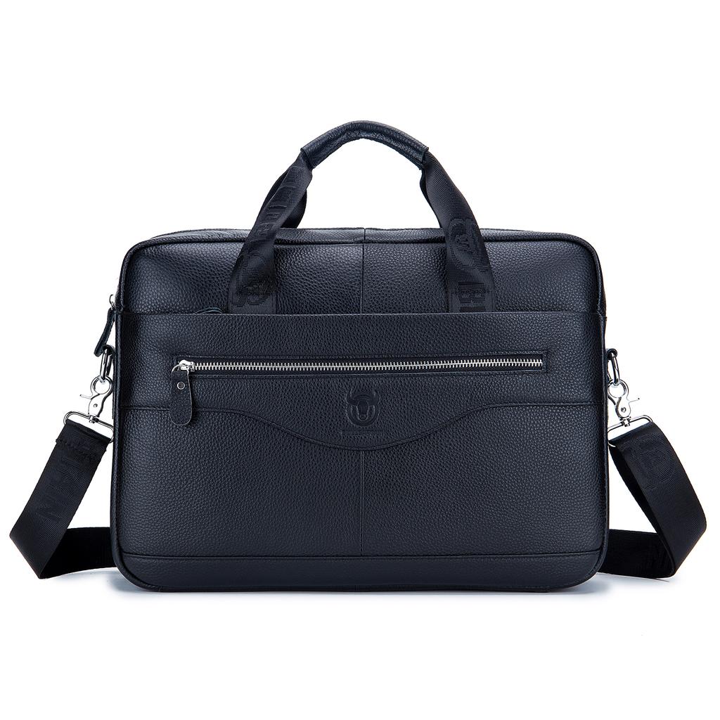 Men Leather Messenger Bag Satchel Bag Crossbody Shoulder Bag for Office School College Business