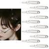 Gothic Hair Clips Set Paperclip Shaped Hair Pins for Women Girls Y2K Punk Hair Clip for Teen Girl Goth Hairpins for Long Short Hair Barrettes Goth