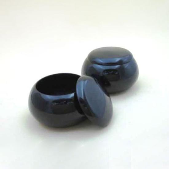 Go Stone Go Bowl Easy To Plastic Go Bowl Black and Hard Glass New Go Stone Plum 8mm Set, Play, (approx. Thick)