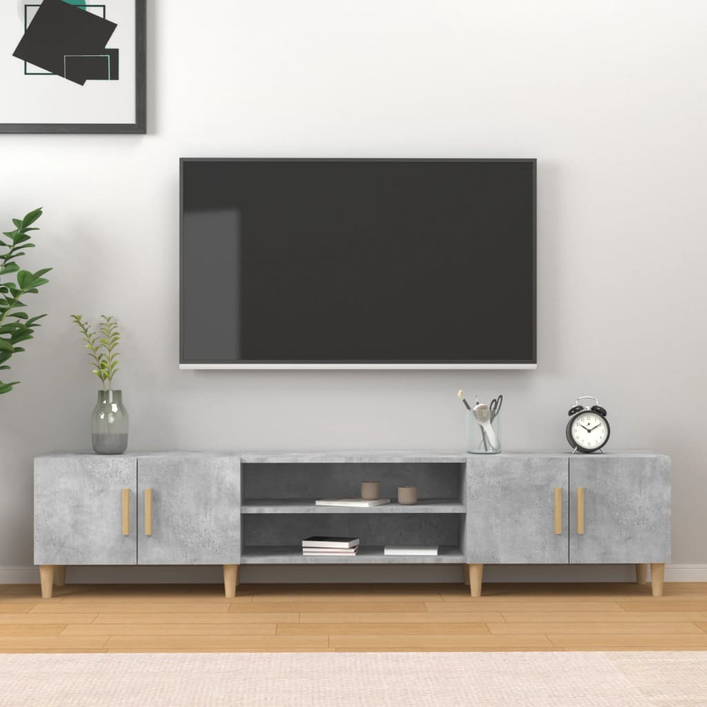 Minimalistischer kreativer TV-Schrank - 180x31,5x40 cm, stilvolles und minimalistisches Design für das Wohn- oder Schlafzimmer