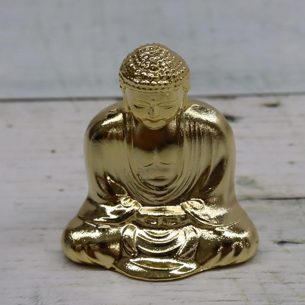 Japanese Souvenir Great Buddha inches cm in Made in Japan Statue, 1.6 (5.1 length), Gold,
