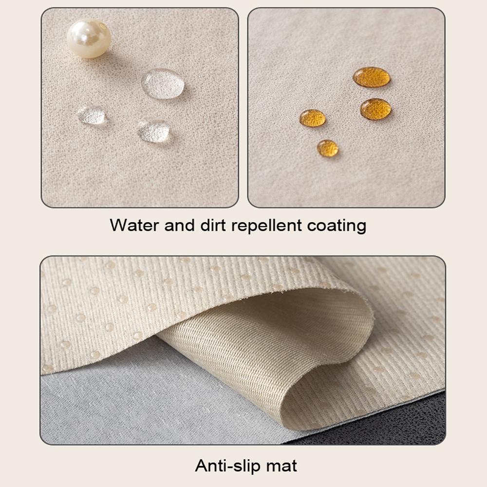 Wasserdichter Sofabezug Überwurf für Wohnzimmer Rutschfestes Tech-Gewebe Couchbezug TV-Schrank Tischdecken Sofakissen Sitzbezug