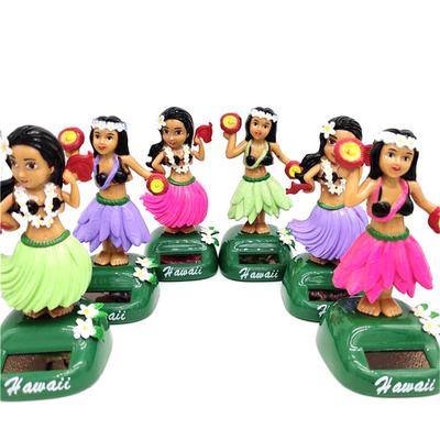Solar Dancing Figure Toy Hawaii Girl Dashboard Hawaii Dancing Girl Car Dashboard Decorations Hawaiian Shaking Head Dancer