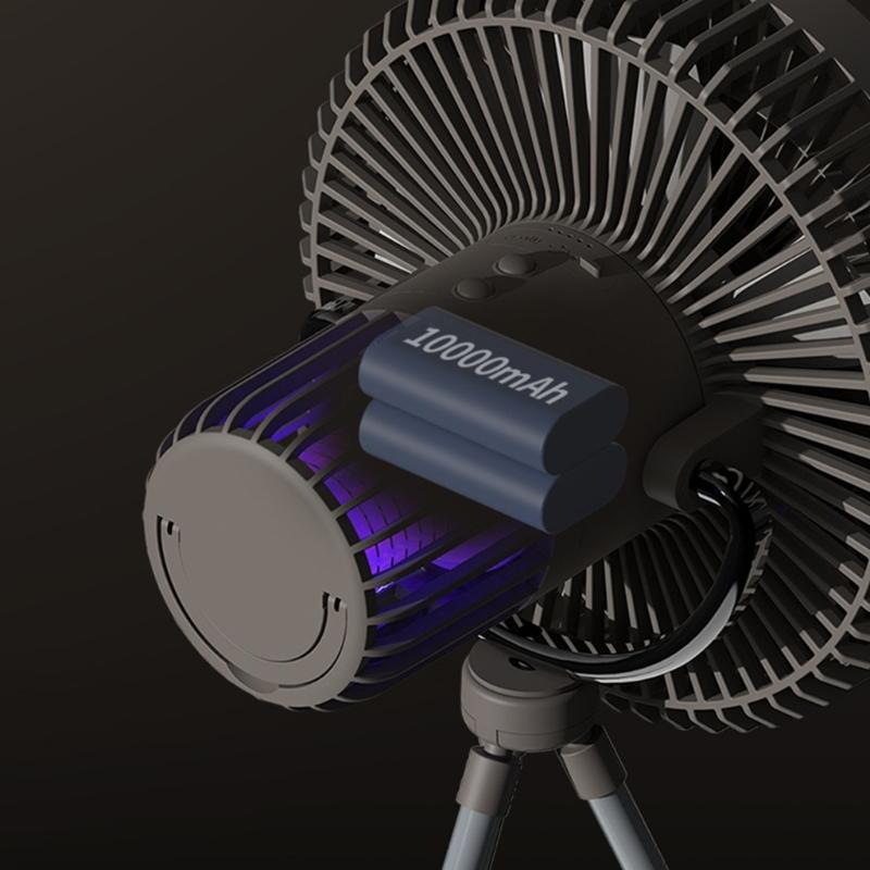 8000mAh Camping Fan Rechargeable Desktop Portable Circulators Ceiling Electric