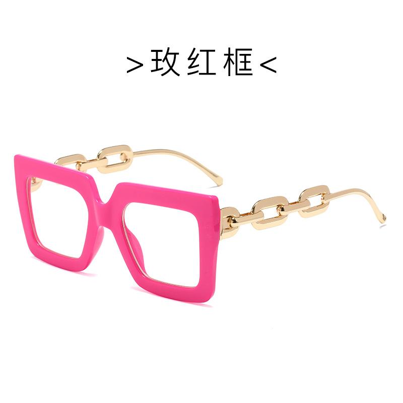 

Персонализированные очки-цепочки, Модные очки с большой квадратной оправой, Очки с цветной оправой