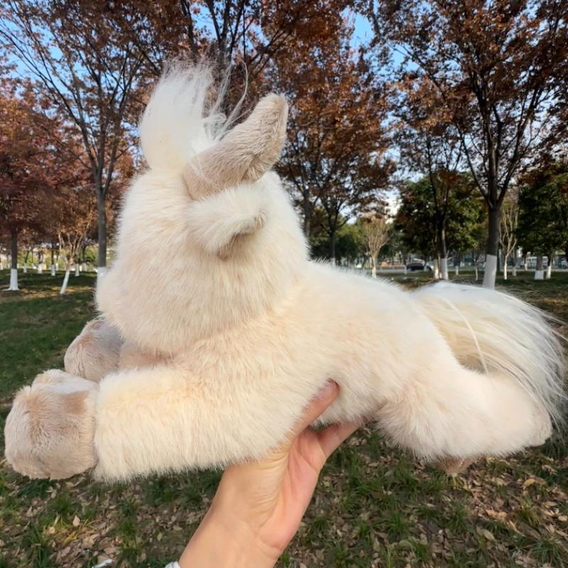 Soft Simulation Highland Cow Plush Toy Super Fun Highland Cattle Animal Plushie Doll Kawaii Christmas Gifts Toy Home Room Decor