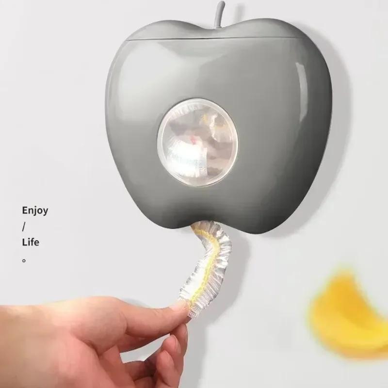 Wall-mounted Plastic Wrap Storage Box Cling Film Organization Dustproof Boxs Food Cover PlasticWrap Rack Home Kitchen Storages