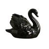 Figura di Anatra in Porcellana Statuetta Animale Ceramica Elegante da Collezione per Case Moderne Accento Ornamentale per Styling Interni Ufficio