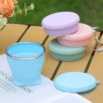 1pc Portable Foldable Water Bridge Outdoor Camping Travel Mug, 200ml Compression Cup for Tea and Coffee