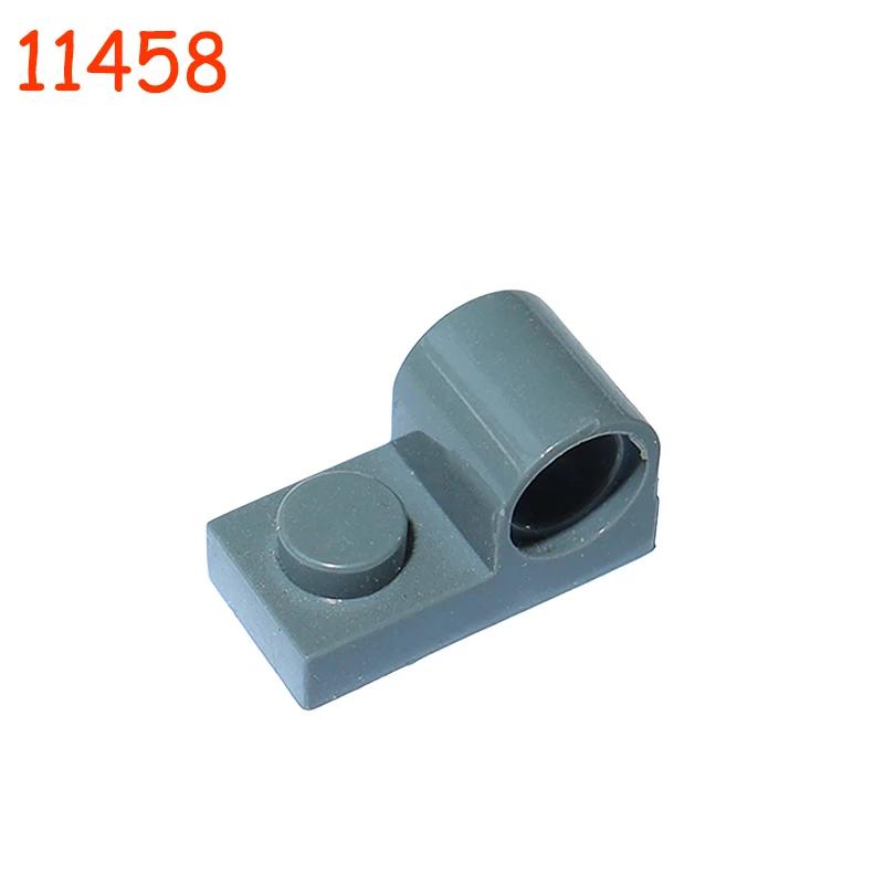 Constructing Pieces Plate 11458 Modified 1 x 2 with Pin Hole Bricks Modified High-Tech Parts Fits Educational Tool Toysets for Kids 20pcs