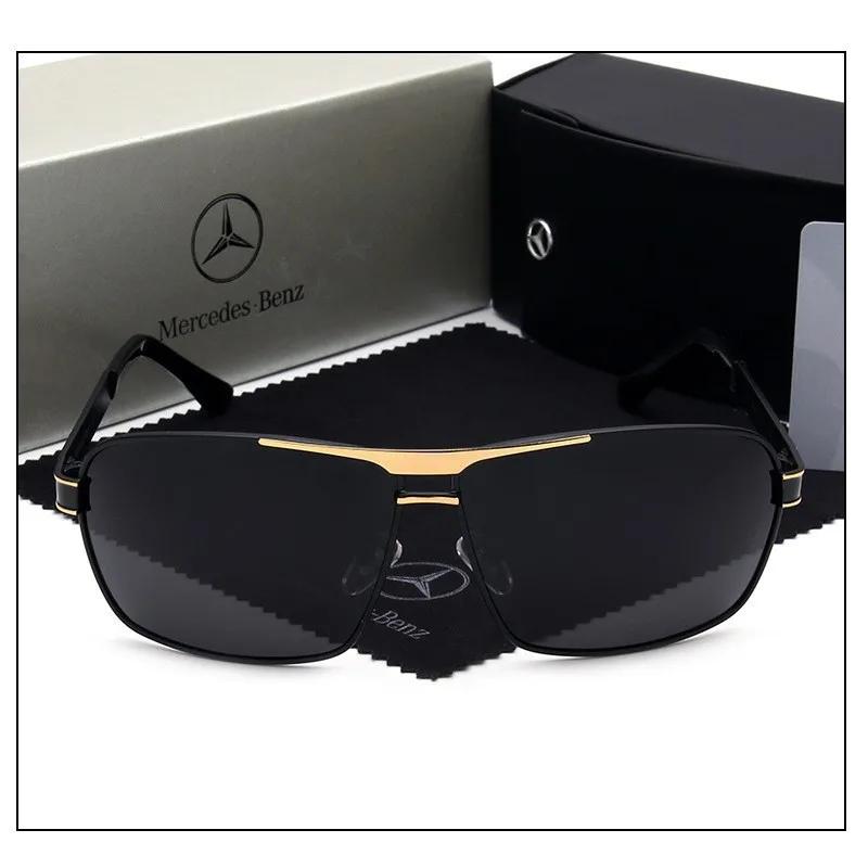 Car Sticker Car High-End Fashion Polarized Sunglasses Anti Glare Goggles Mercedes Benz A C E V S Class Sprinter Vito GLA GLC GLK
