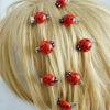 10PCS Realistic Ladybird Hairpins for Kids Teens Hair Barrettes Sweet Style Hair Ornaments for School Event Outings