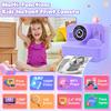 Thermal Instant Print Camera With 32G Card 1080P Children Mini Digital HD Video Camera Educational Toys Boy Girl Halloween Gift
