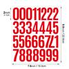 2-inch Digital Sticker Cut Die Self-adhesive Vinyl Vinyl Sticker Waterproof Number Identification Classification Digital Sticker