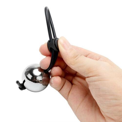 180g Heavy Weight Ball Stretcher Male Penis Ring Extender Ring Hanger Trainning Metal Ball Pendant Cock Ring SM Sex Toys for Man