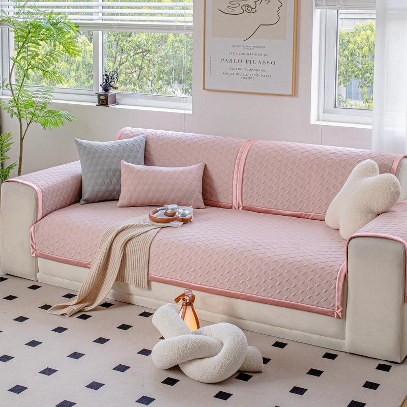Ice Silk Sofa Cover Summer Universal Non-slip Sofa Mat Cool Feeling Couch Cushion Sofa Towel Couch Slipcovers for Living Room