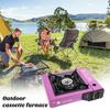 Outdoor Camping Stove Automatic Rebound Gas Valve Burner Stove Portable Stainless Steel Butane Stove for Picnics Hiking Home Outdoor