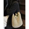 Idle Style Handmade Woven Bag 2025 Summer New Simple Shoulder Messenger Bag Commuter Large Capacity Tote Bag