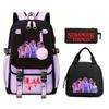Trend Stranger Things Children'S Backpack Combination Three-Piece Male And Female Versatile Student School Bag