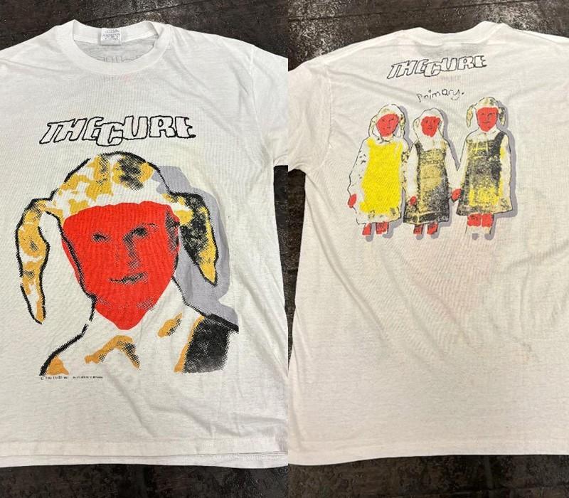 The Cure Primary 2 sided Remake white short Sleeve T shirt Unisex NH24607 L
