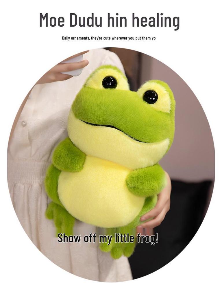 Plush Toy: Green Frog, Sleepy Raccoon, Panda Pillow - Children's Gift