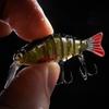 Segmented Fishing Lure Hard Bait Multi-Joint Swimbait 23g 12cm Artificial Bionic Fish Lure for Freshwater and Saltwater Fishing