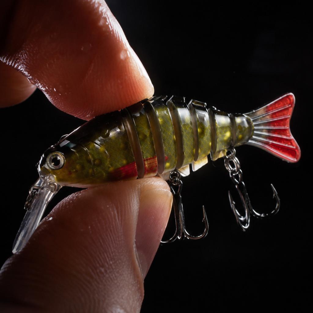 Segmented Fishing Lure Hard Bait Multi-Joint Swimbait 23g 12cm Artificial Bionic Fish Lure for Freshwater and Saltwater Fishing