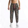 Spring and Summer Men's Linen Cotton Printed Casual Pants