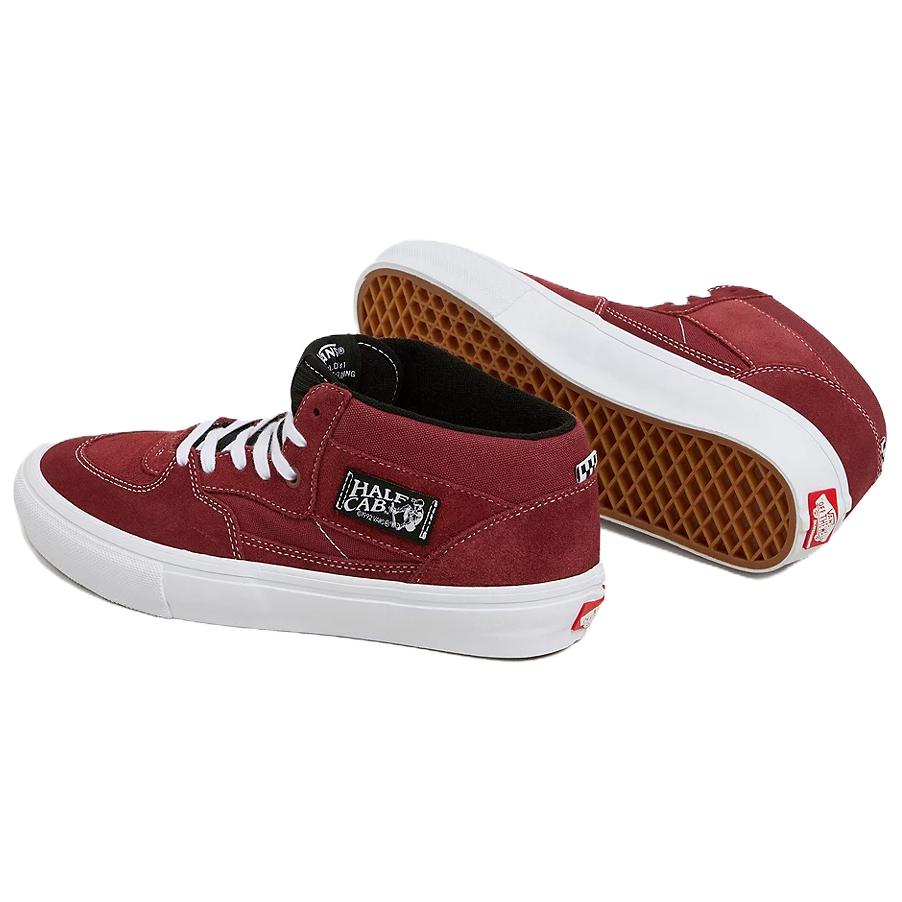 Vans Skate Half Cab Burgundy Men Sneakers Red White VN0A2Z34Z28