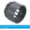 Grey Drain Grate Cover, 50mm Pipe Fitting Adapter Cap Accessories Fish Tank Permeable  Fish Tank
