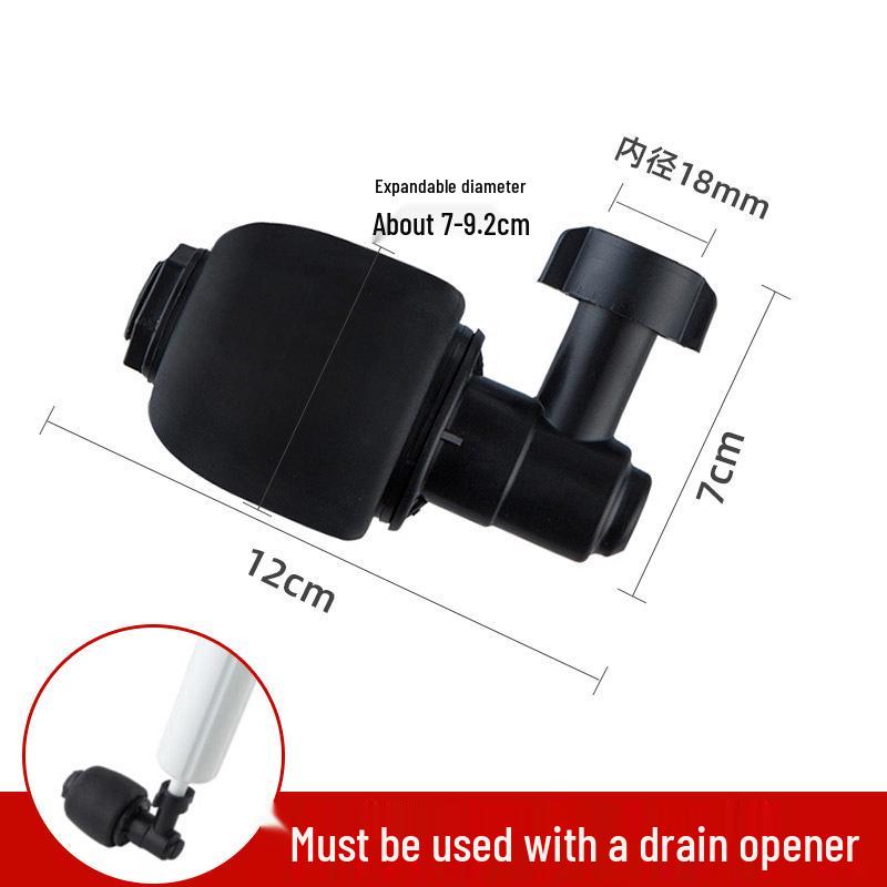 

Силиконовый воздушный вантуз для засоренных туалетов и стоков Toilet Head чёрный