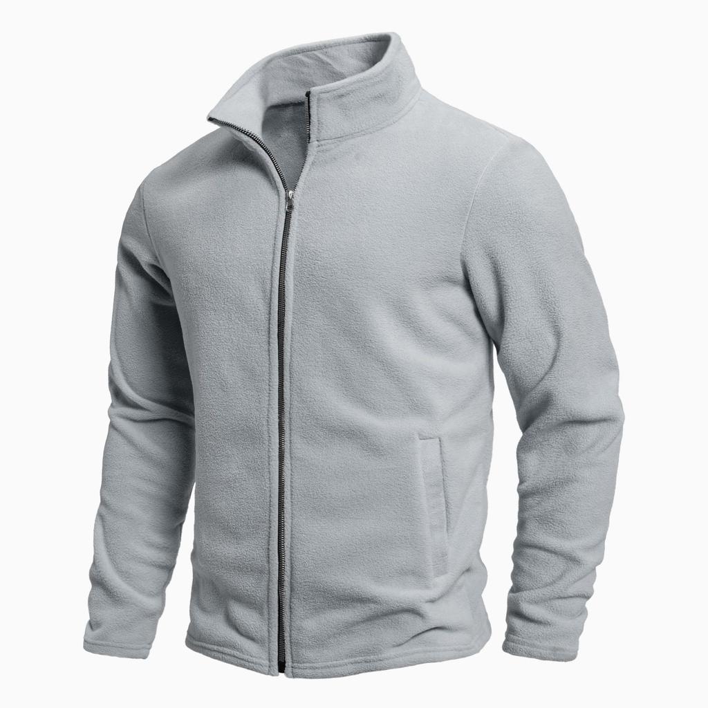 Neues Herren Stehkragen Reißverschluss Langarm Sweatshirt Border Trend Vielseitige Herren Fleece Top Jacke