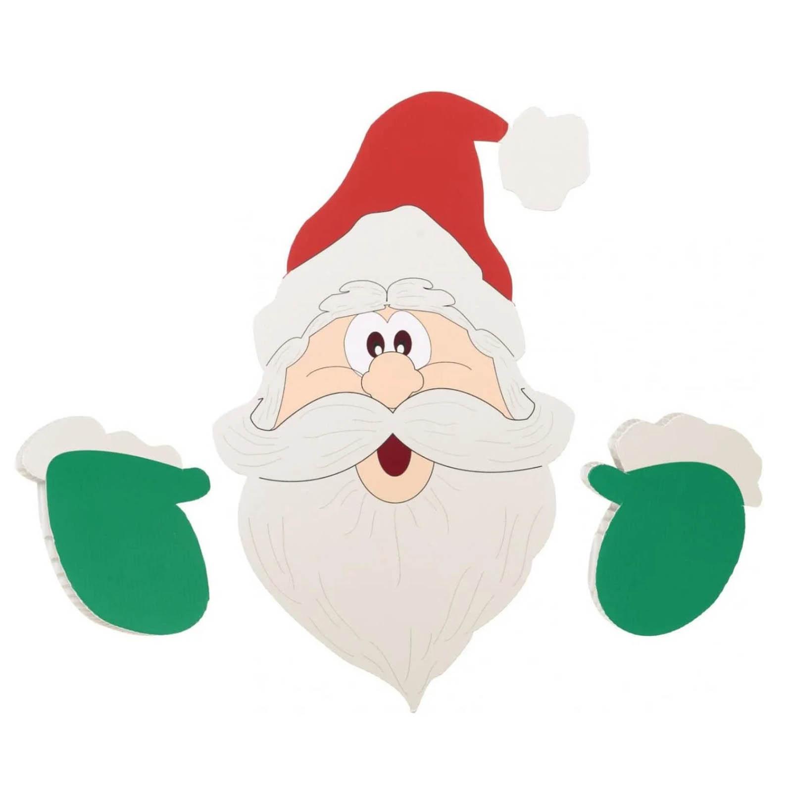 

Деревянные рождественские украшения, Санта, Олень, Снеговик, Украшения для забора, Наружные таблички для забора One Size